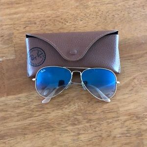 Blue faded Ray-Ban sunglasses